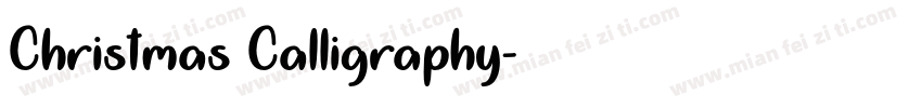 Christmas Calligraphy字体转换